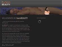 Tablet Screenshot of barebeauty.de